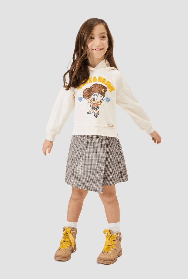 MONNALISA felpa con cappuccio disney bambina gardenia-blu - 3