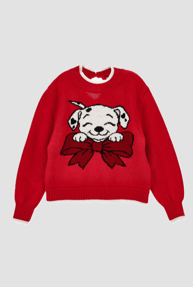 MONNALISA pullover carica 101 bambina rubino