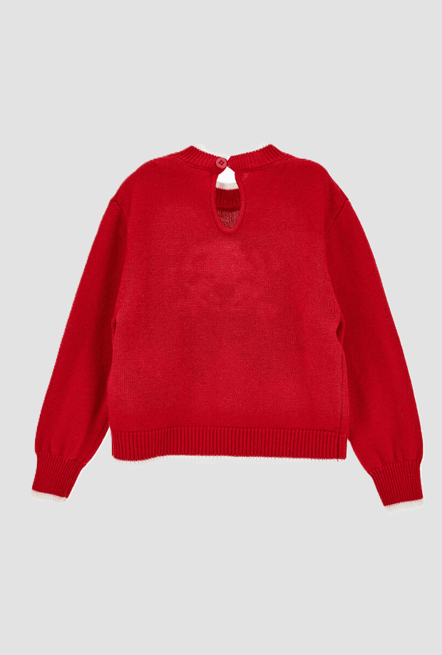 MONNALISA pullover carica 101 bambina rubino - 2