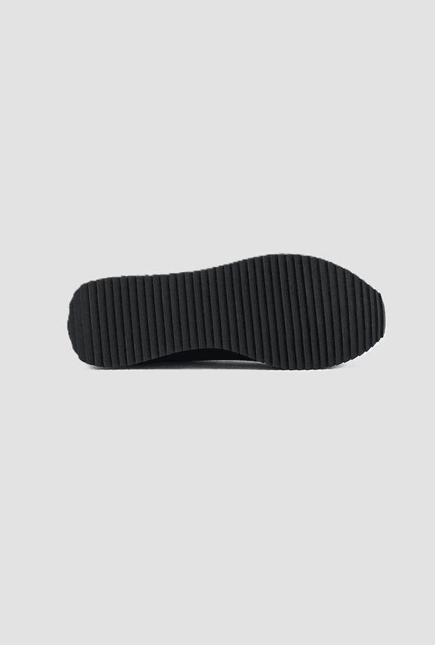 EA7 scarpe con maxi logo in oro da uomo nero - 5