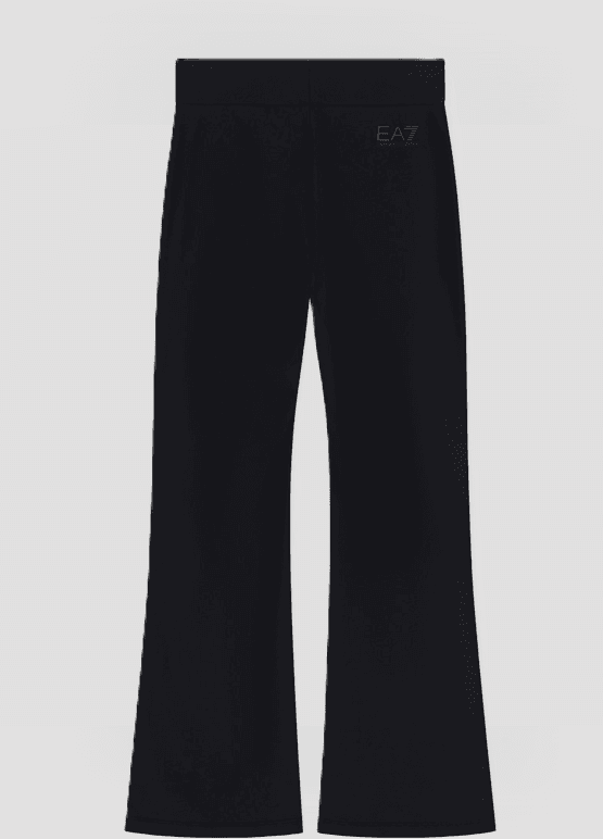 EA7 pantalone logo series da bambina nero - 2