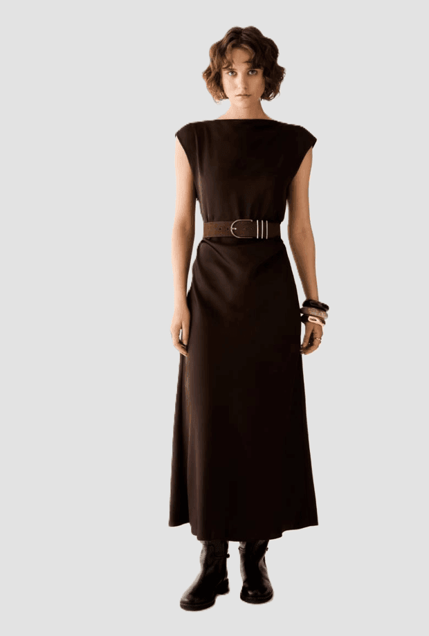 PENNYBLACK abito con drappeggio donna testa di moro - 2