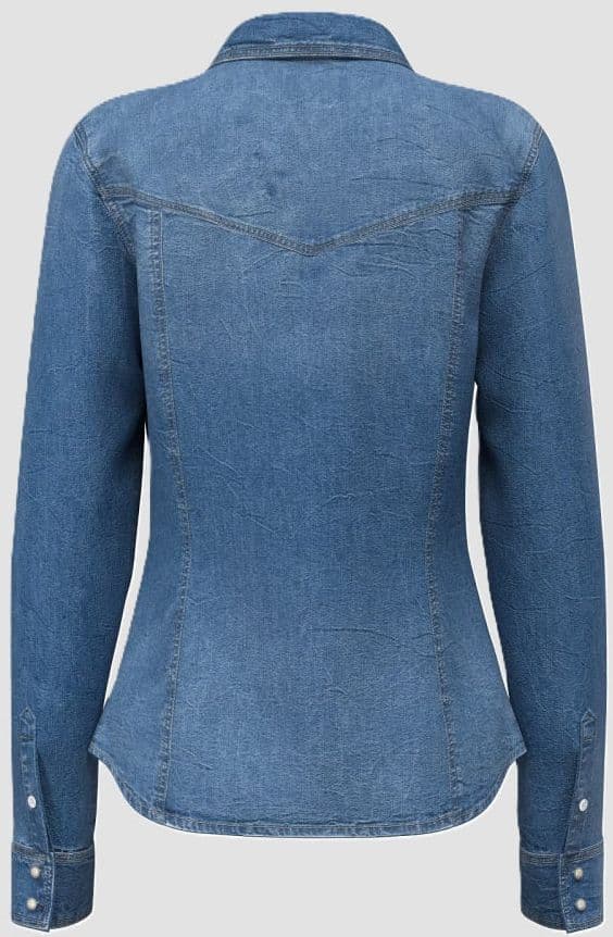 GUESS camicia in denim donna blu - 2