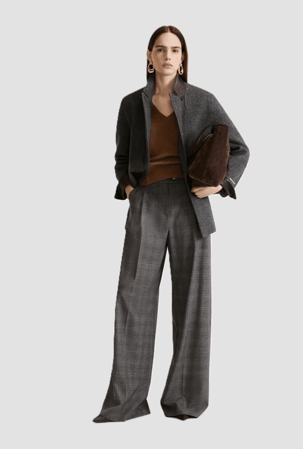 MARELLA giacca con dettagli in pelle donna grigio - 4