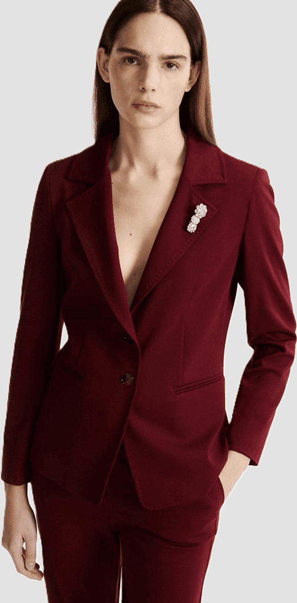 MARELLA giacca stretch fit donna bordeaux - 2