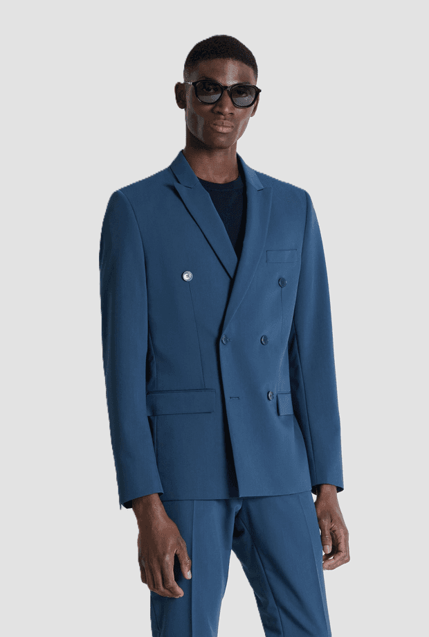 Antony Morato giacca kate a doppiopetto uomo navy blue - 2