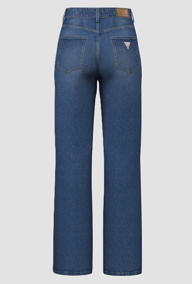 GUESS jeans wide leg donna blu medio - 2