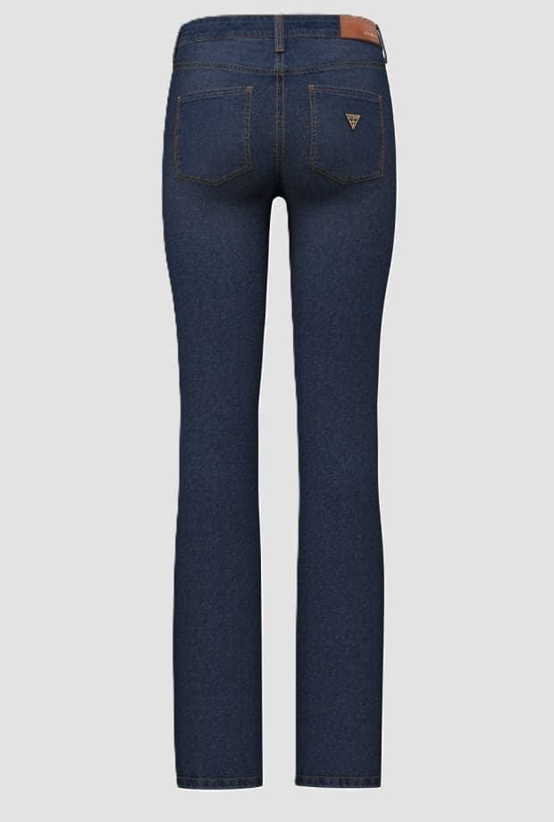 GUESS jeans straight fit donna blu scuro - 3