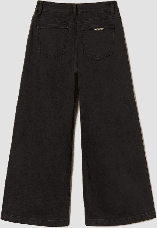 TWINSET jeans wide leg bambina nero - 3