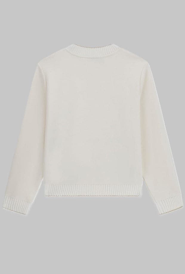 GUESS maglione girocollo donna bianco - 2