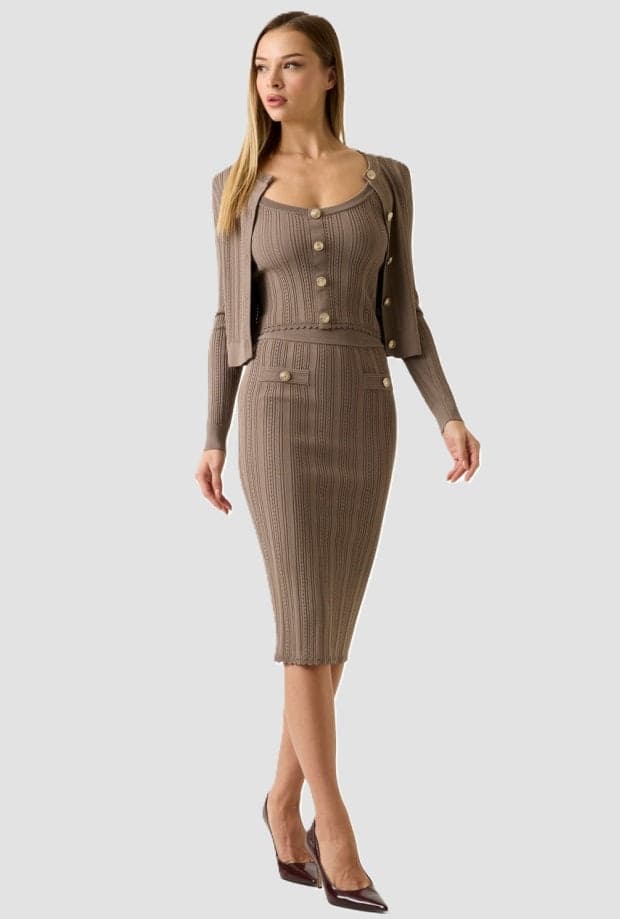 GUESS cardigan donna rosa scuro - 5