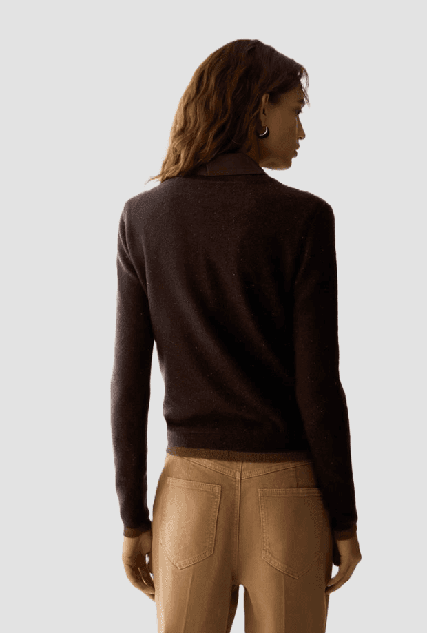 PENNYBLACK maglia con micro pailettes donna testa di moro - 3