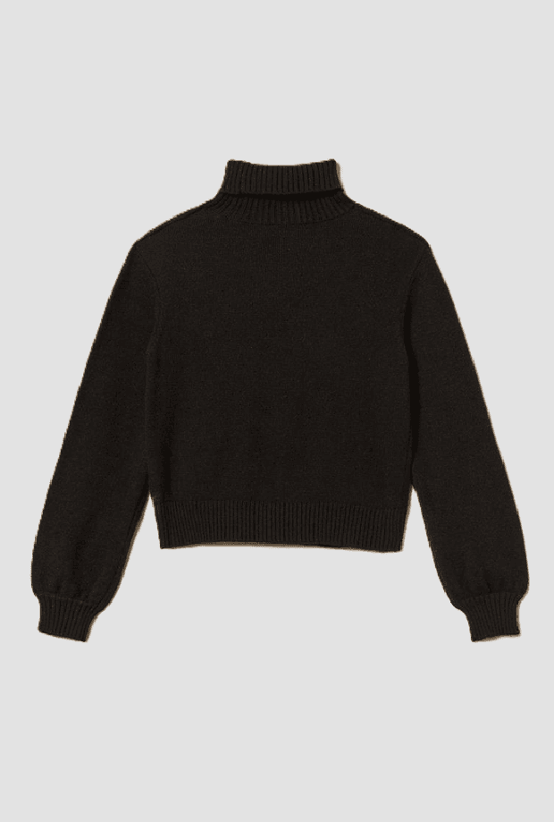 TWINSET maglia a lupetto con cuore bambina nero - 2