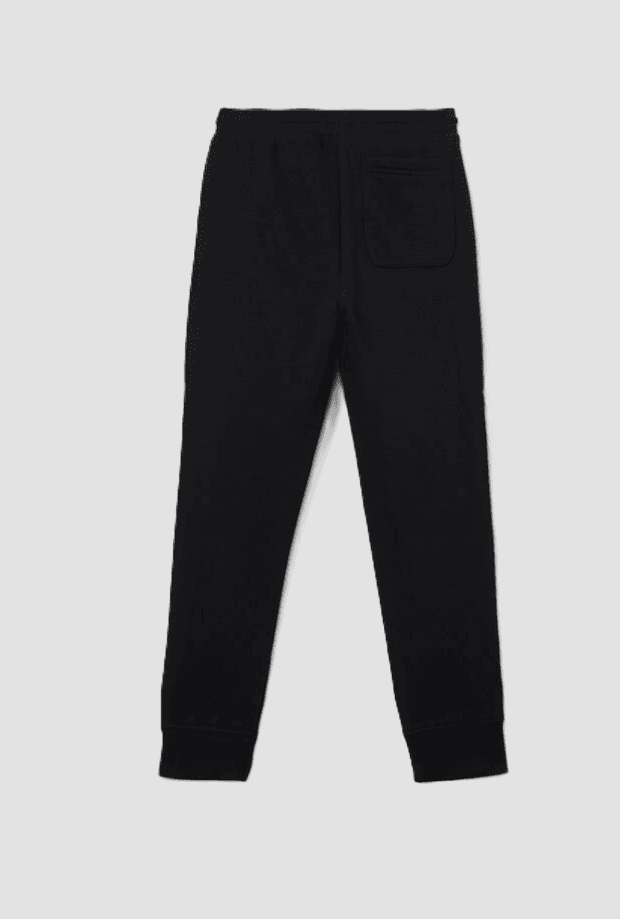 CALVIN KLEIN KIDS pantalone jogger con mini badge bambino nero - 2