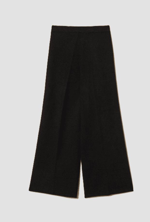 TWINSET pantalone in maglia con bottoni bambina nero - 2