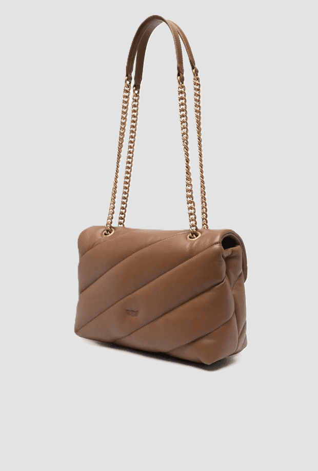 Pinko borsa media a tracolla love bag donna marrone - 2