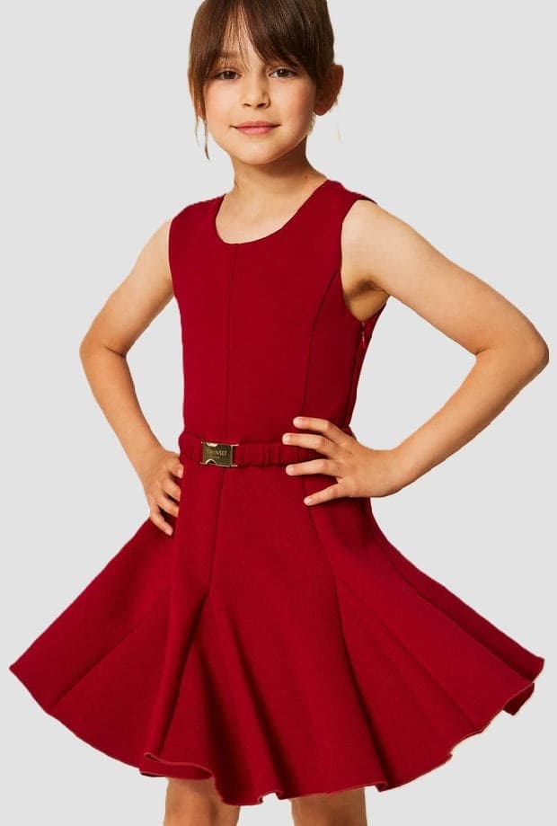 TWINSET abito in scuba bambina rosso - 2
