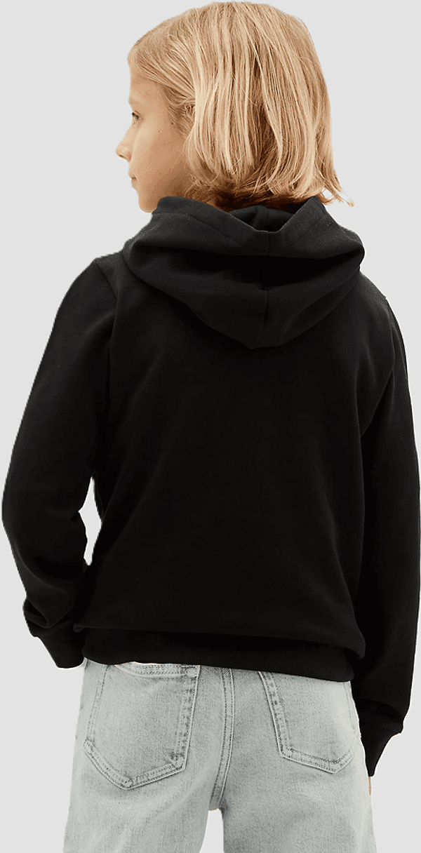 CALVIN KLEIN KIDS felpa con cappuccio e logo bambino nero - 3