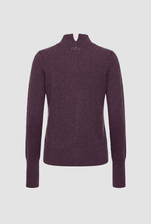 Pinko dolcevita misto lana-cashmere donna viola - 2