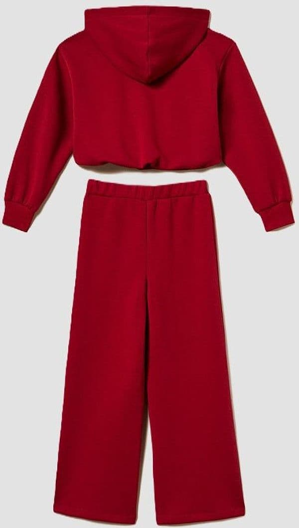 TWINSET set felpa e pantalone bambina rosso - 4