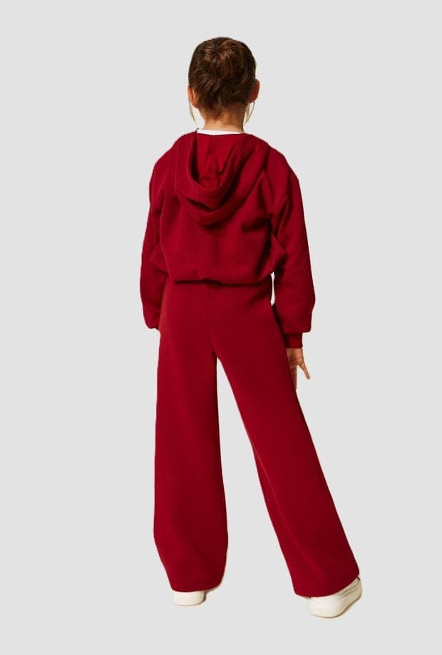 TWINSET set felpa e pantalone bambina rosso - 5