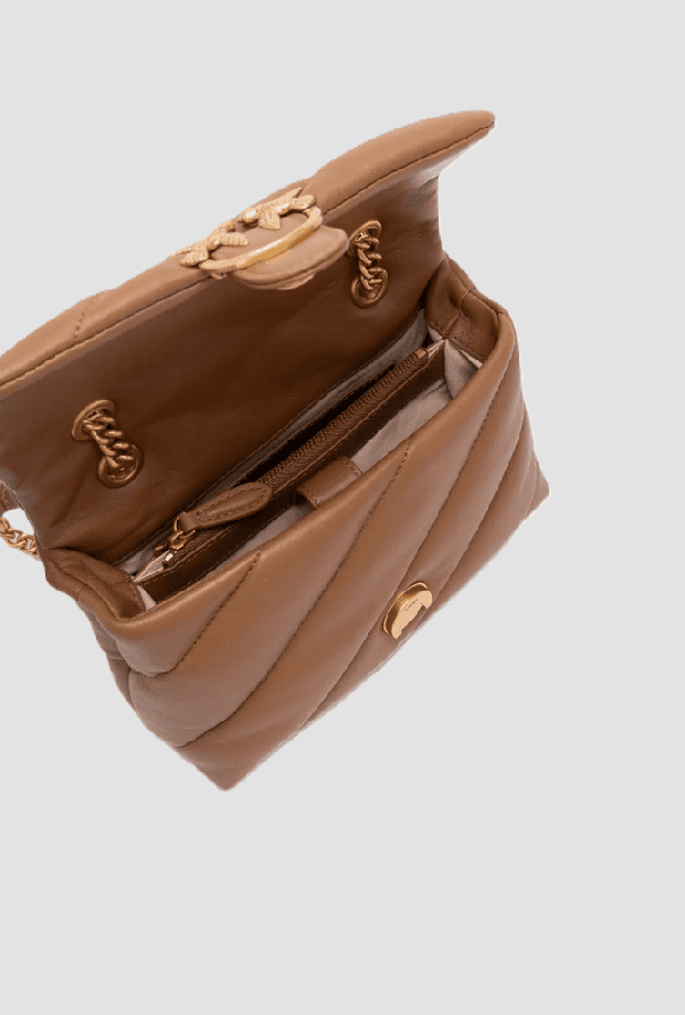 Pinko borsa piccola a tracolla love bag donna marrone - 3