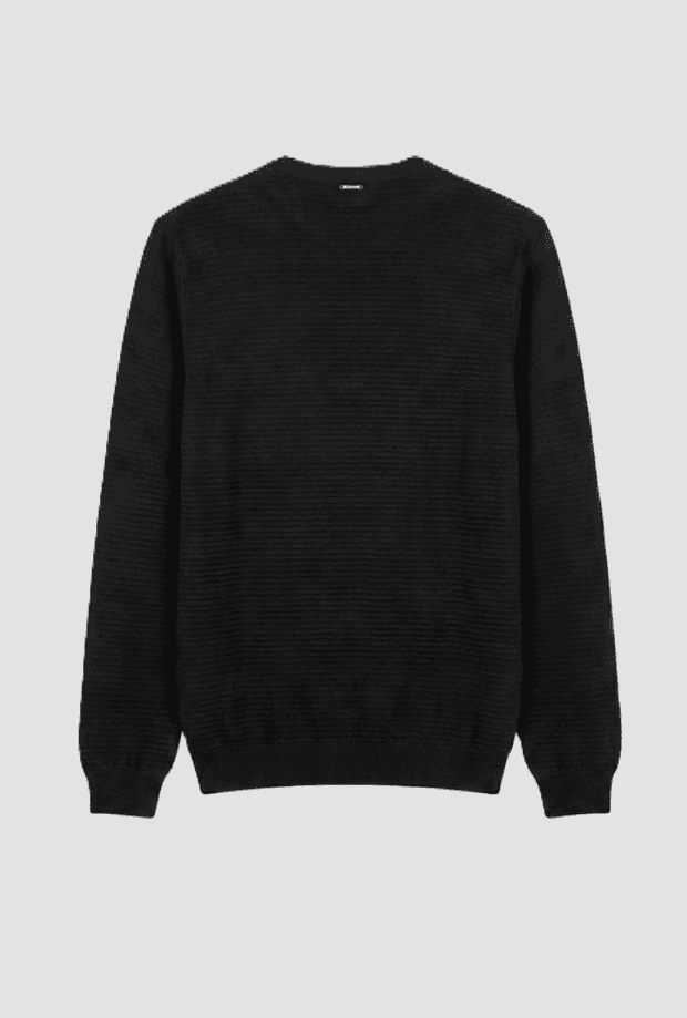 Antony Morato maglia a costine da uomo nero - 2