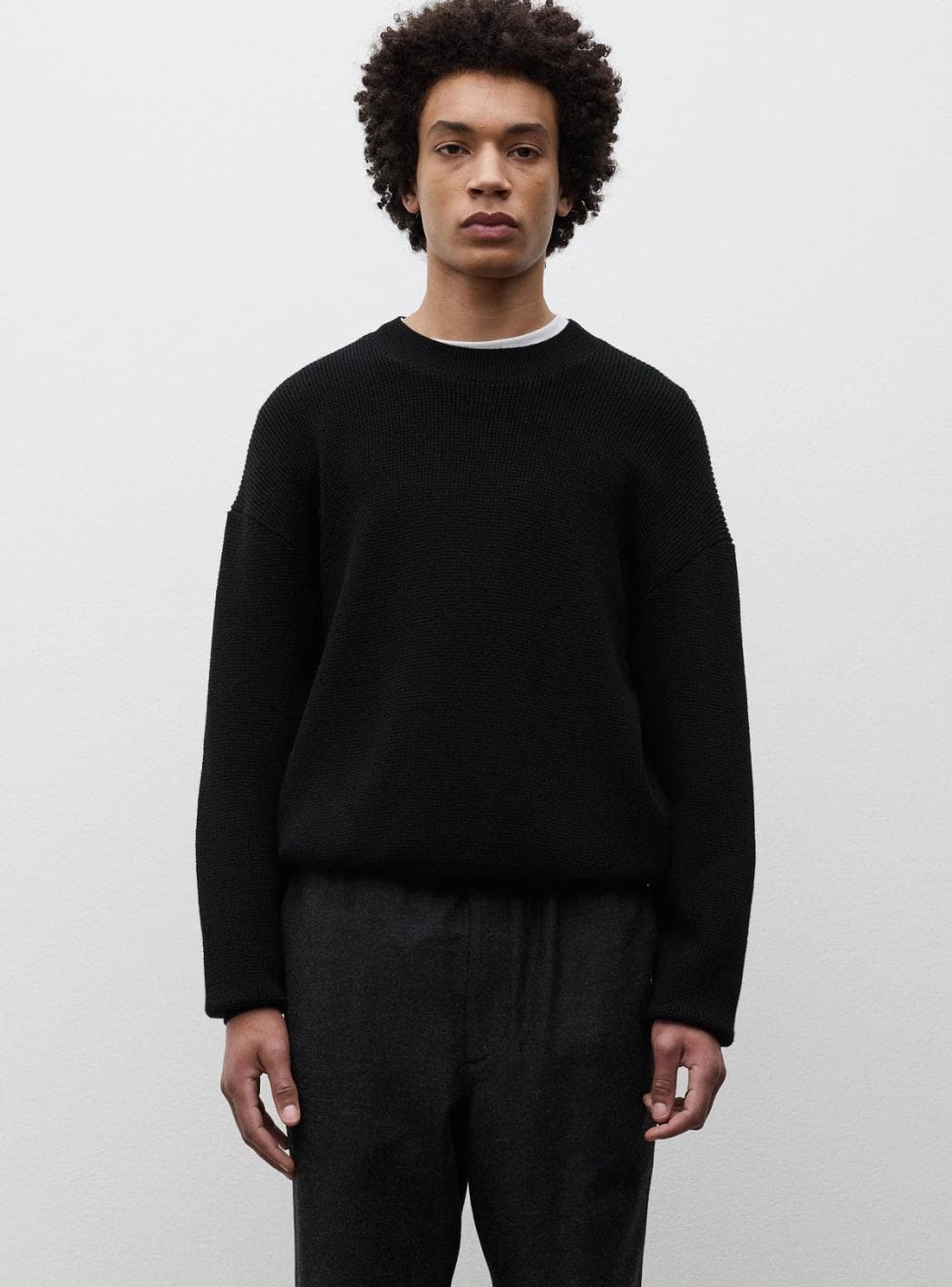 NORSE PORJECTS HIRTSHALS TECH MERINO WAFFLE CREWNECK - 3