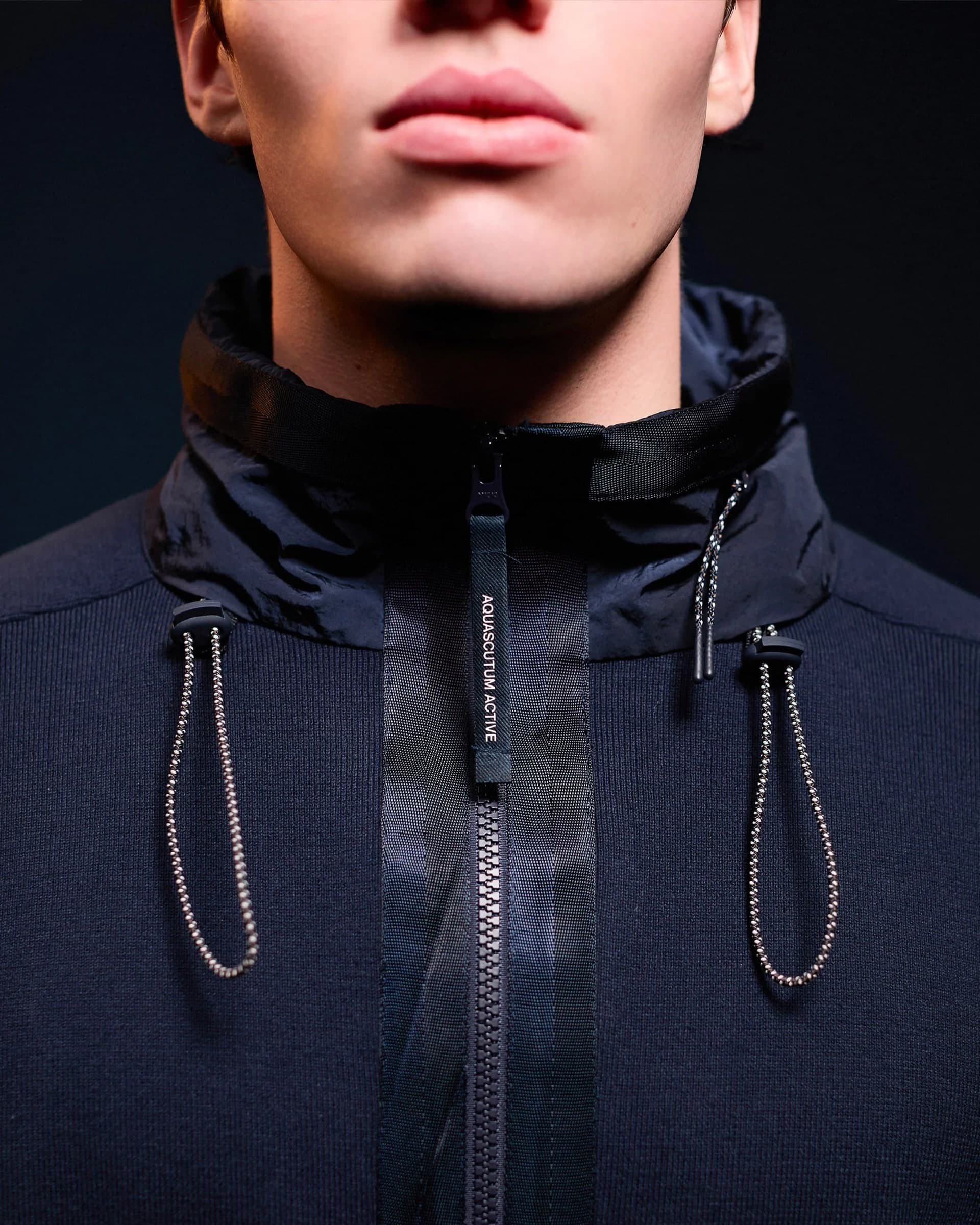 AQUASCUTUM  MAGLIA COTTON KNIT 1/4 ZIP SWEATER AA_A006_WO002 - 3