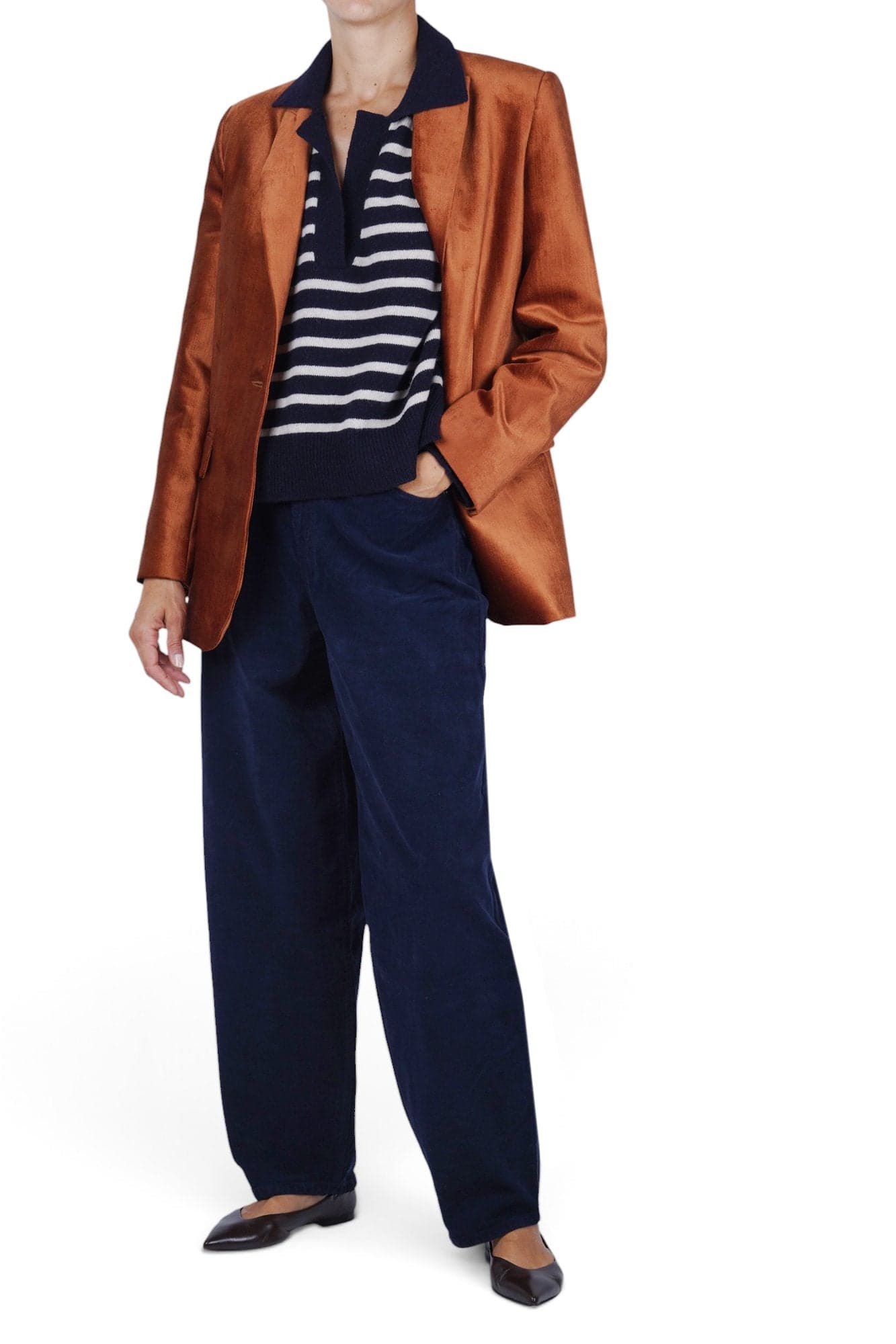 OTTOD'AME Ottod'ame - Maglia - 480369 - Blu/Corda - 2