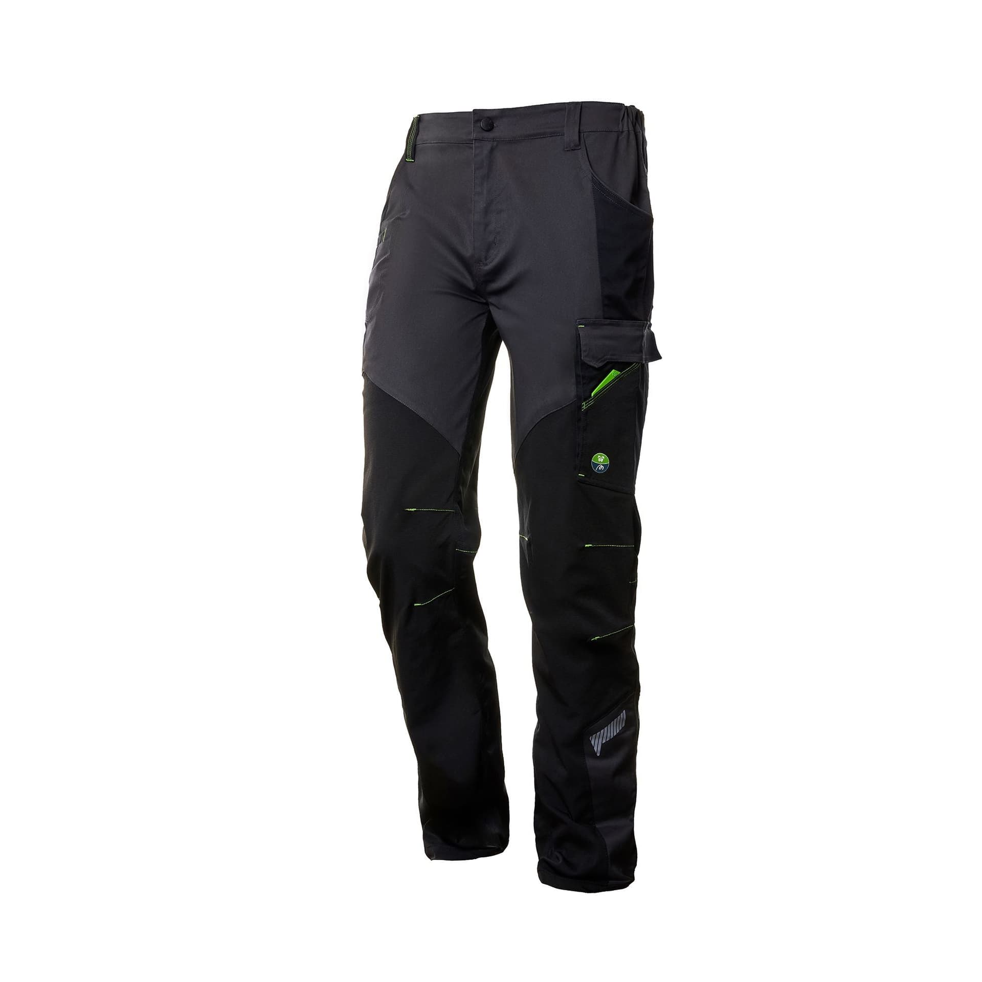 Pantalone NICE Multitasche Bicolore Grigio/Nero con Ginocchia Preformate Neri Safety (Copia)