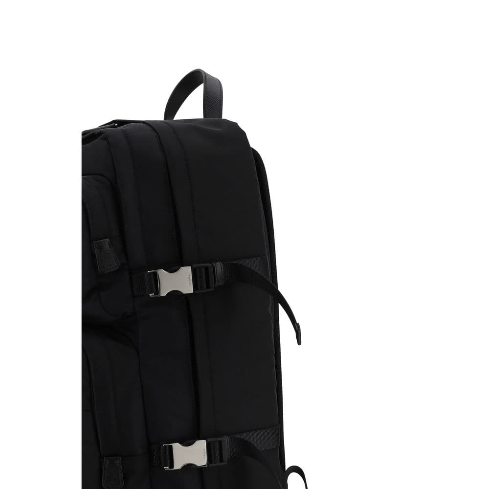 Prada Black Recycled Polyamide Backpack - 3