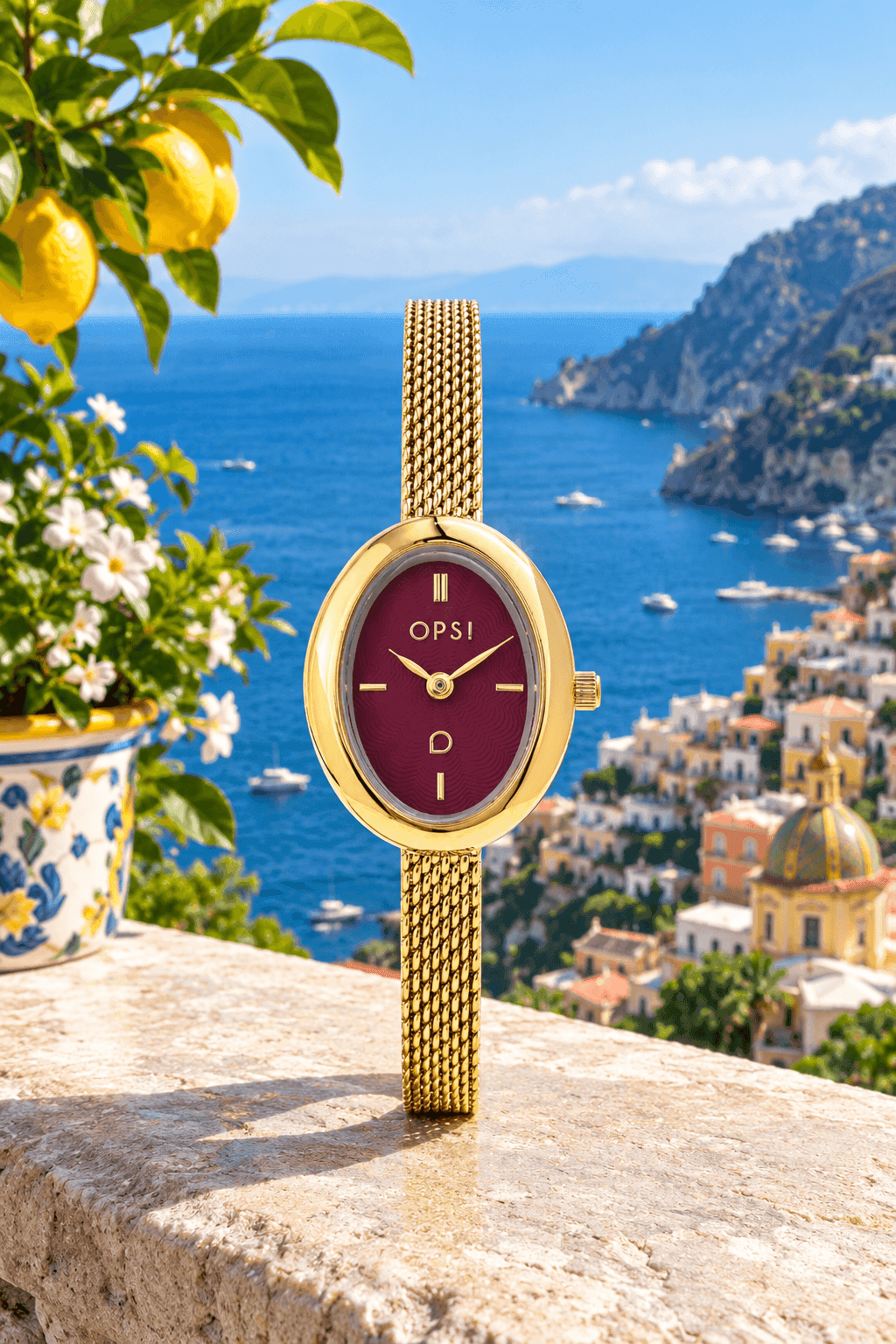 Ops Object  -  Orologio Donna  con cassa e bracciale mesh in metallo Ovalis - 3
