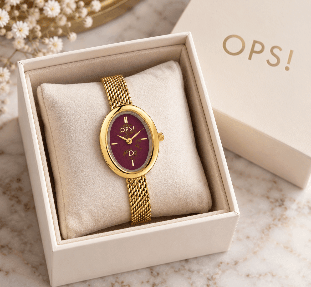 Ops Object  -  Orologio Donna  con cassa e bracciale mesh in metallo Ovalis - 4