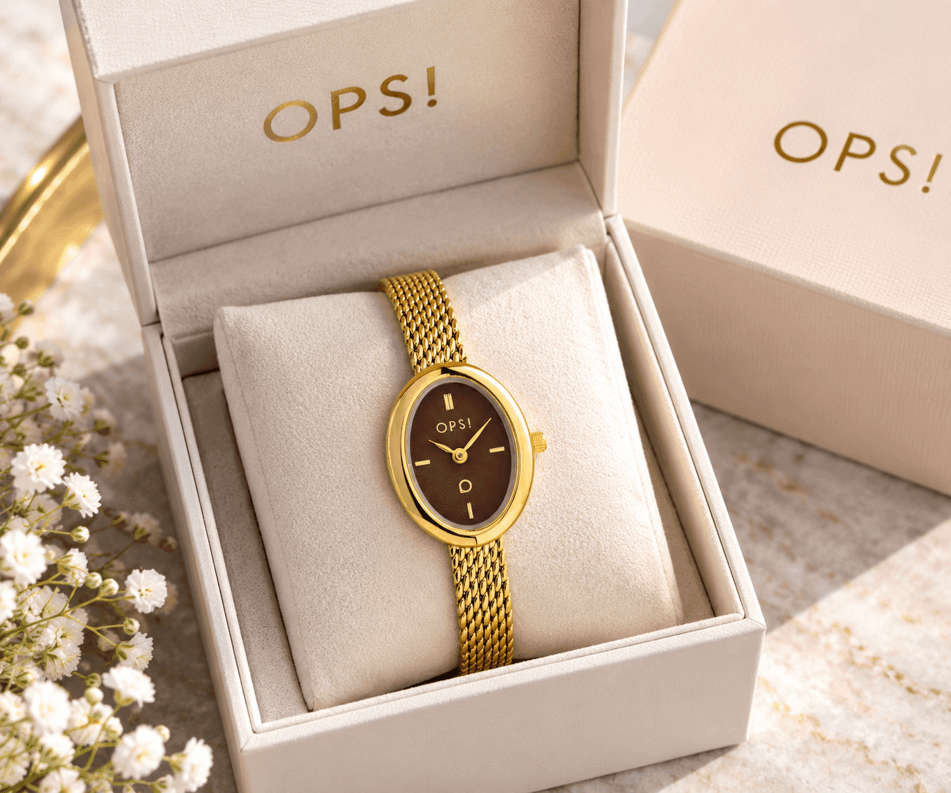 Ops Object  -  Orologio Donna  con cassa e bracciale mesh in metallo Ovalis - 4