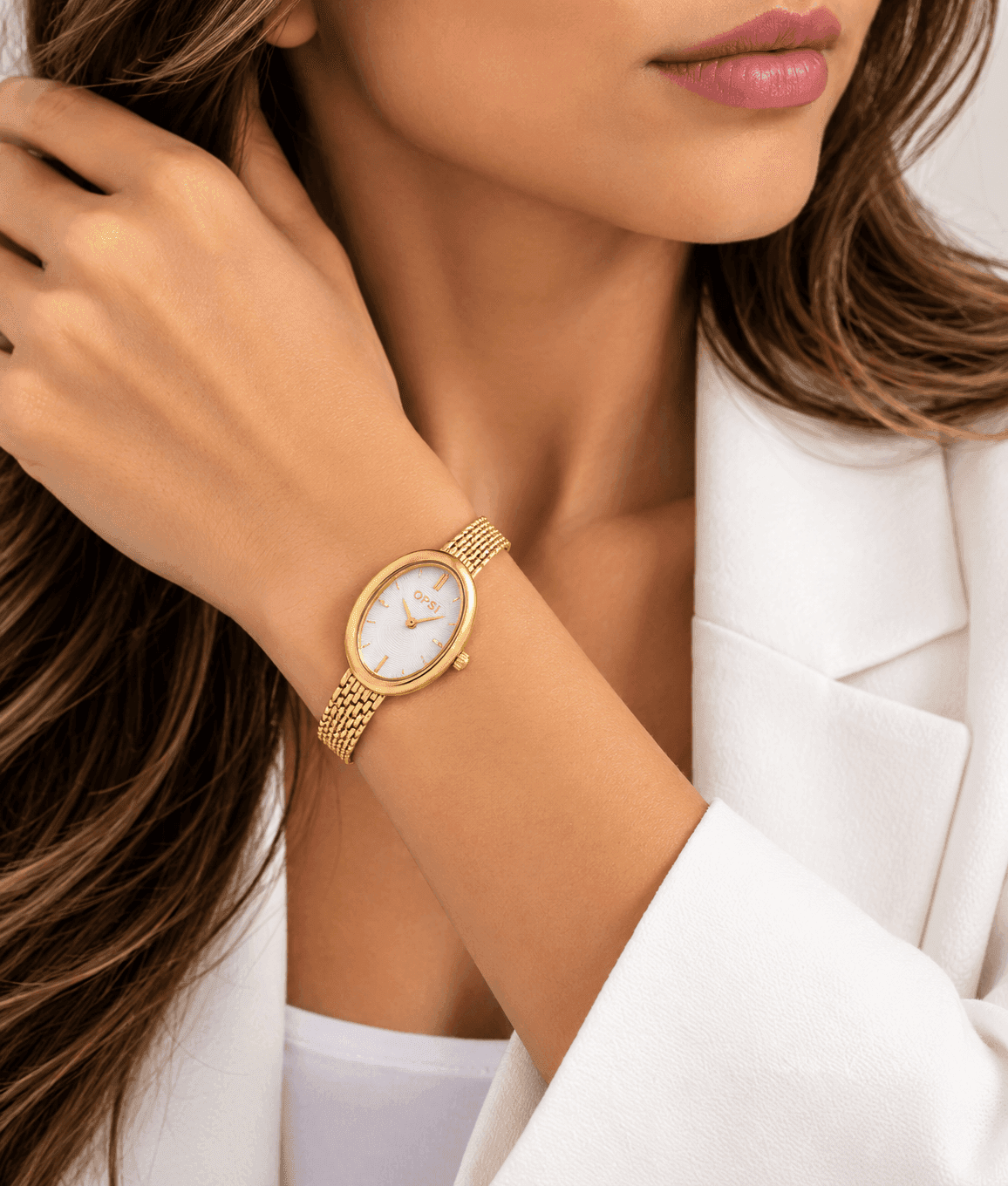 Ops Object  -  Orologio Donna  con cassa e bracciale mesh in metallo Ovalis - 2