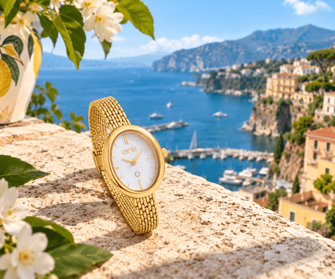 Ops Object  -  Orologio Donna  con cassa e bracciale mesh in metallo Ovalis - 3