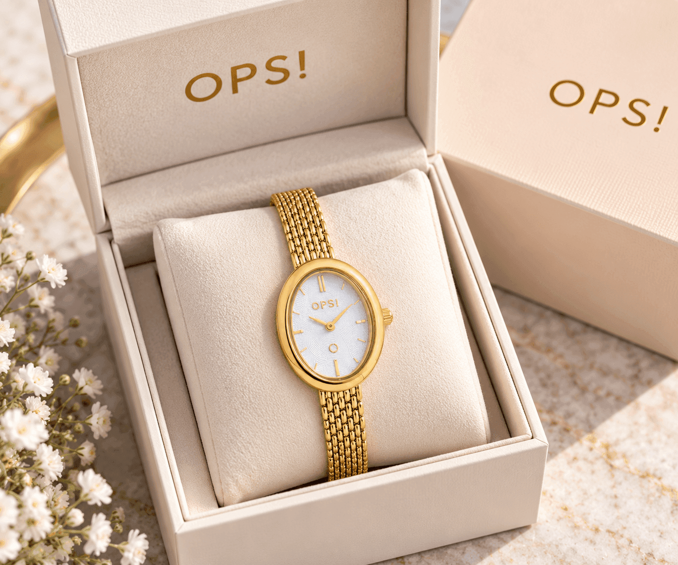Ops Object  -  Orologio Donna  con cassa e bracciale mesh in metallo Ovalis - 4