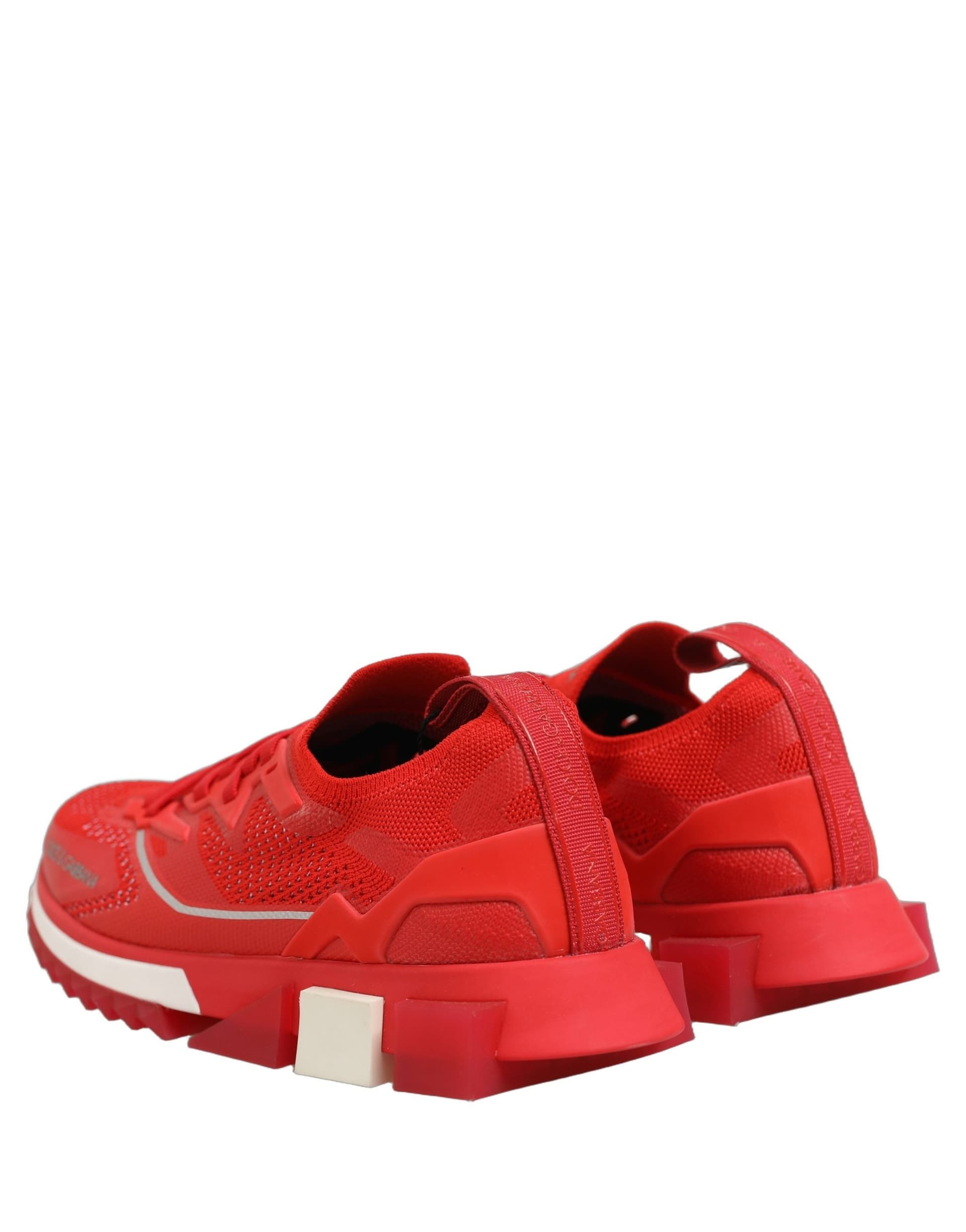Dolce & Gabbana Red SORRENTO Sport Stretch Men Sneakers Shoes - 3