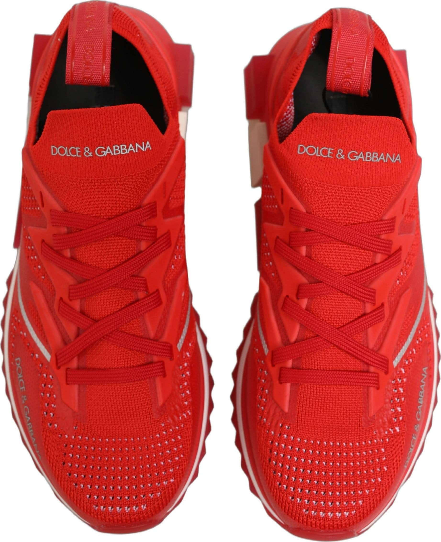 Dolce & Gabbana Red SORRENTO Sport Stretch Men Sneakers Shoes - 6