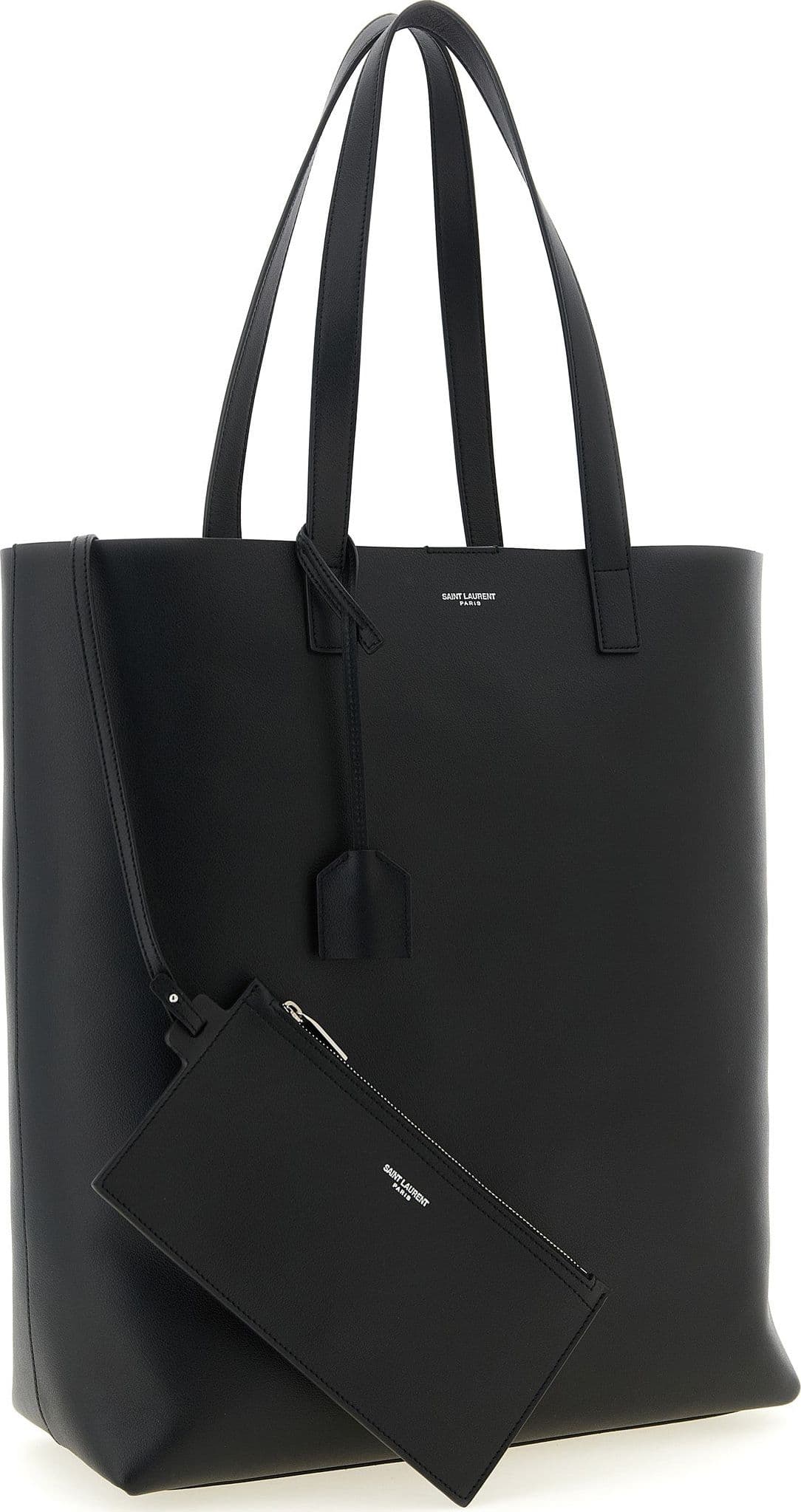 Saint Laurent Black Calfskin Tote Bag - 3