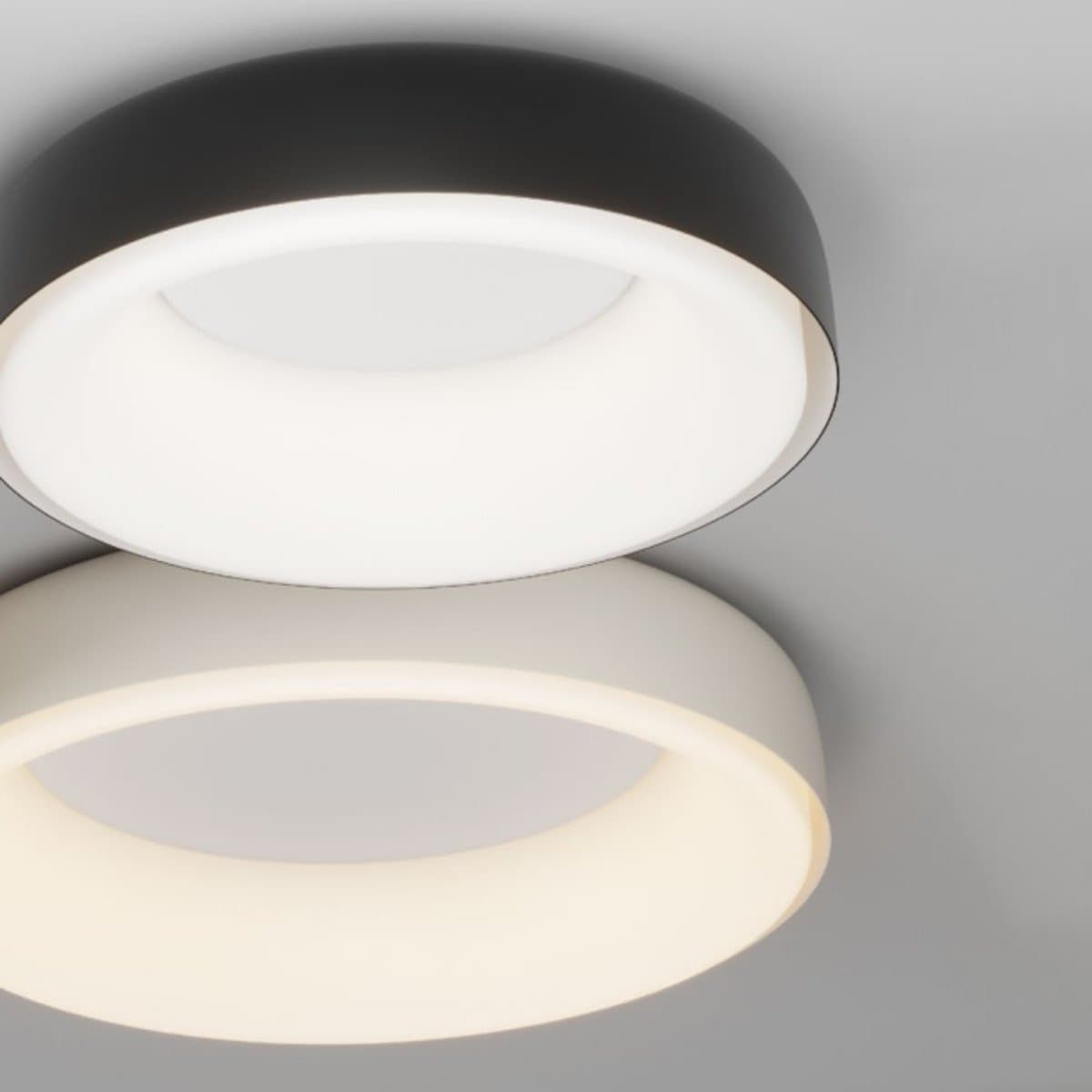 Plafoniera moderna Redo Group DIP 01 3721 3722 3940 LED CCT metallo polipropilene - 6