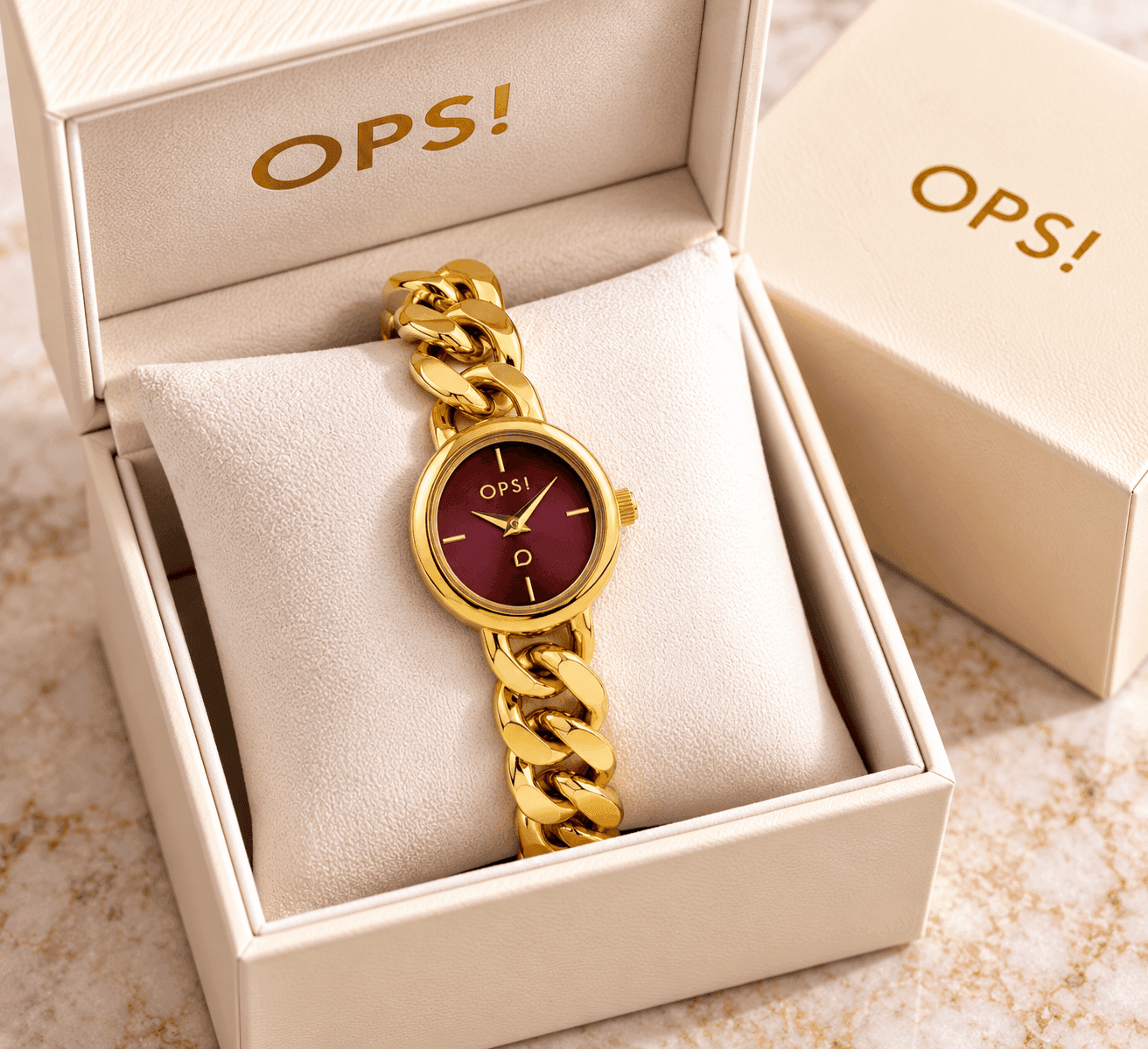Ops Object  -  Orologio Donna  con cassa e bracciale catena in metallo Round Chain - 3