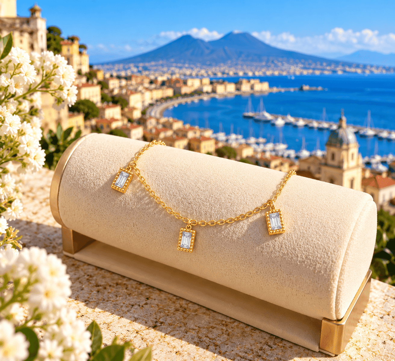 Ops Objects  -  Bracciale catena con pendenti rettangolo con cristalli Ariel - 3