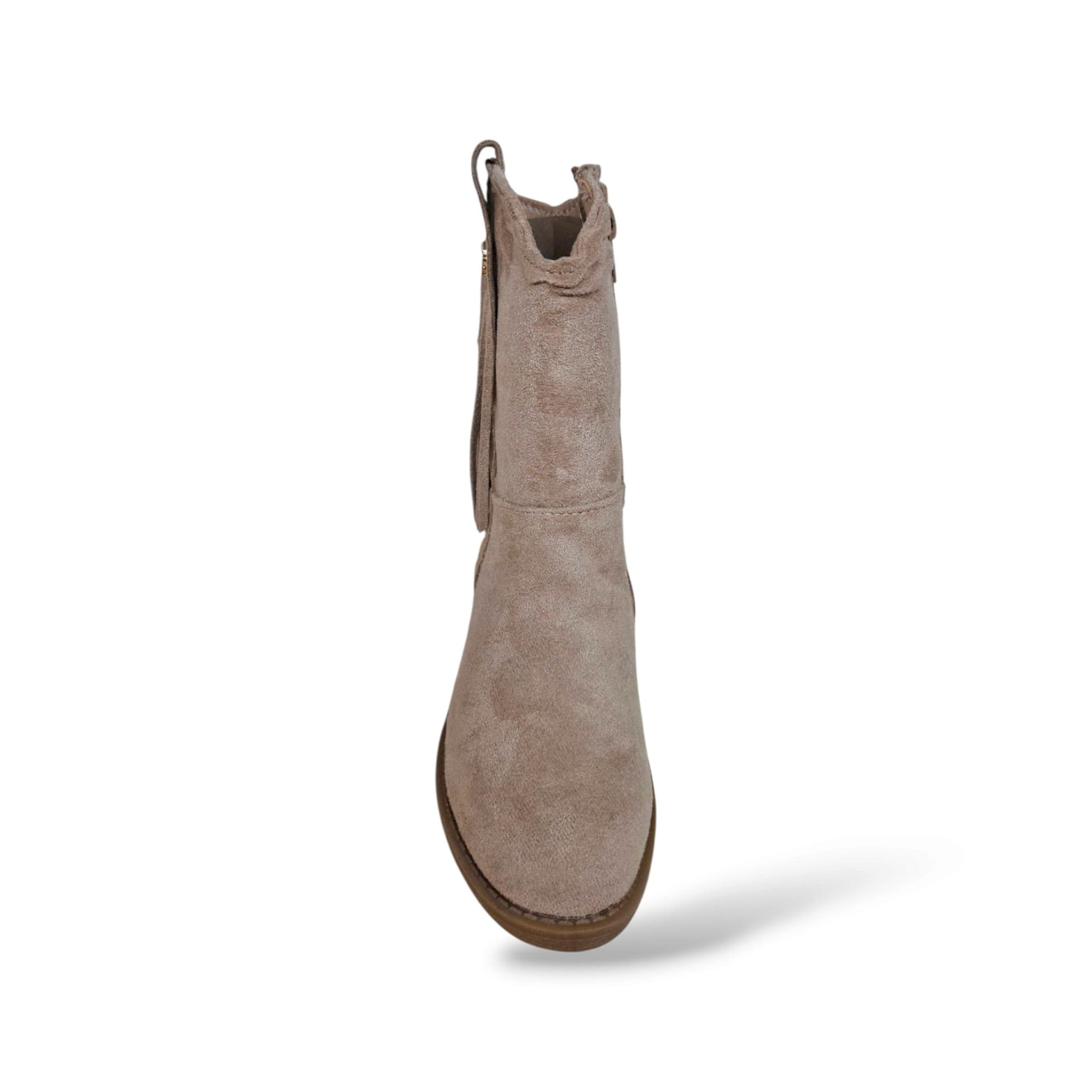 Stivaletti camperos Melania KALY MS65070 beige con frange per bambina e ragazza - 4
