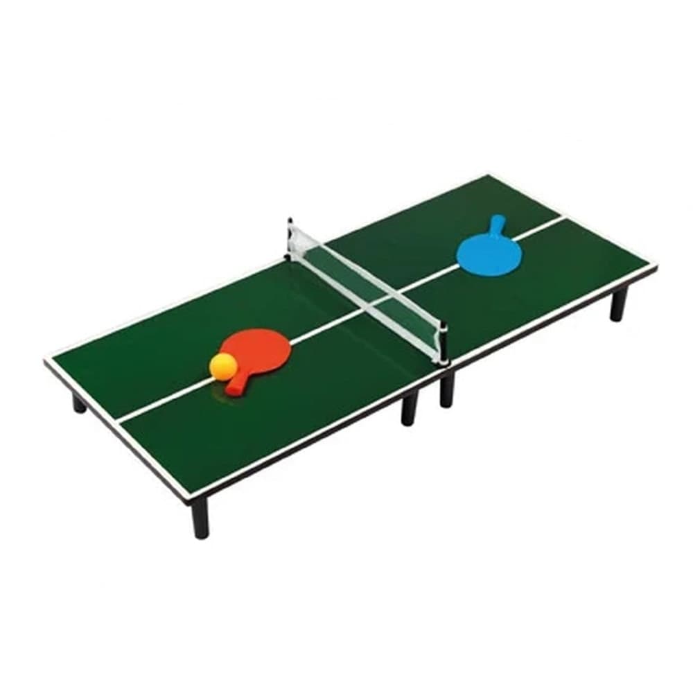 MINI TAVOLO DA PING-PONG GIOCO 60X30X10.5CM CON RACCHETTE PALLINA RETE PORTATILE 237433