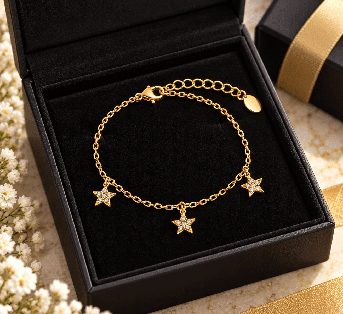 Ops Objects  -  Bracciale catena con pendenti stella con cristalli Ariel - 4