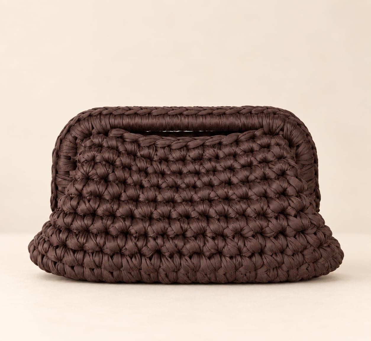Clutch Bag marrone cioccolato con fodera animalier - 3