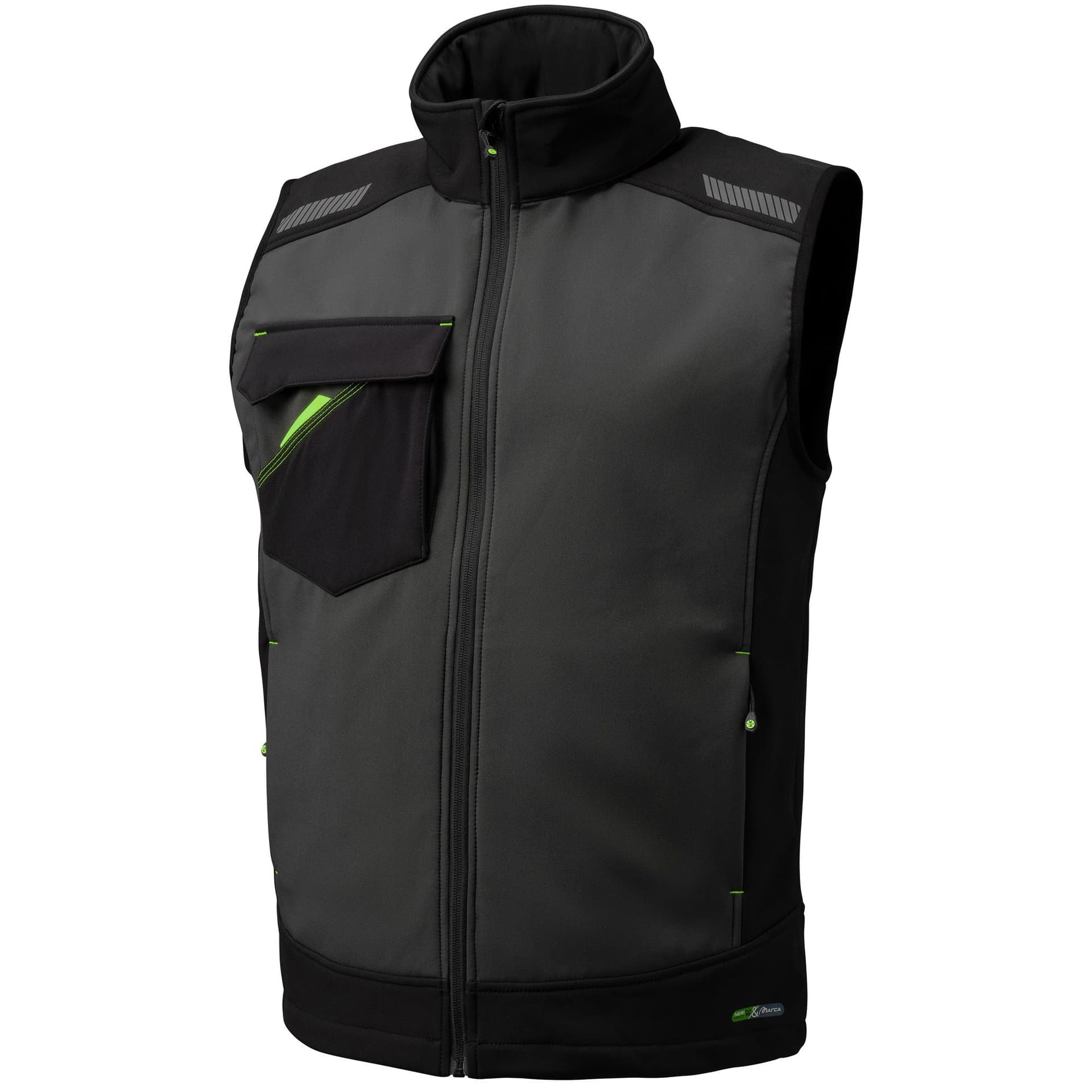 Gilet NICE STRETCH Softshell Invernale Grigio/Nero Neri Safety - 2