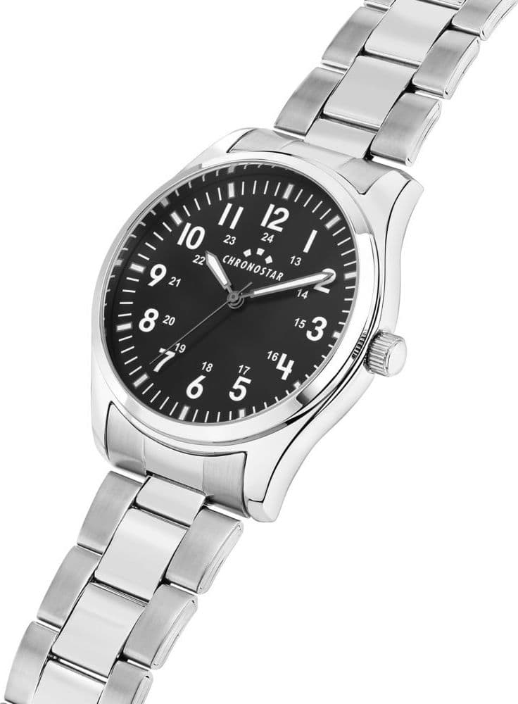 Orologio uomo Chronostar Pilot nero 39 mm (R3753313002) - 2